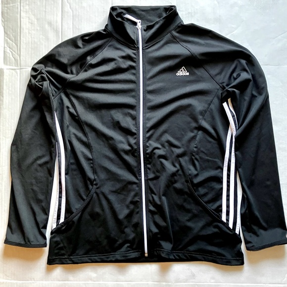 Adidas Black and White Performance Jacket - Picture 1 of 7